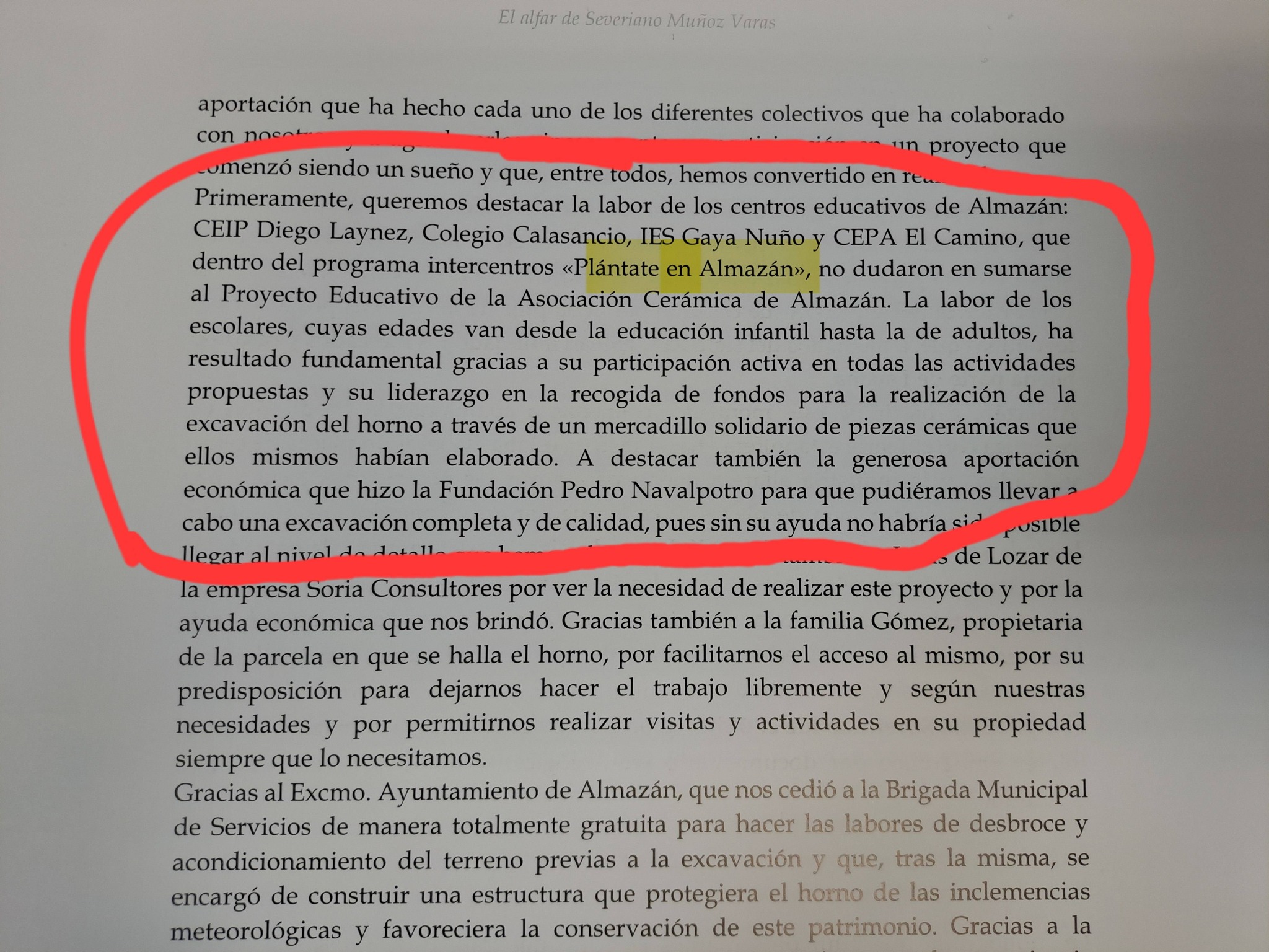 Agradecimientos Libro El Afar de Severiano Muñoz Agradecimientos Libro El Afar de Severiano Muñoz
