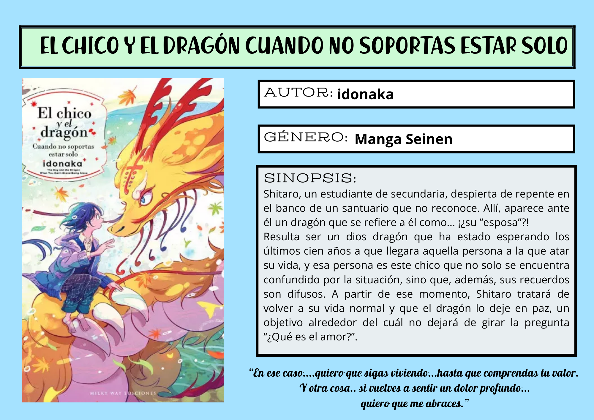 ABRIL 2026 - EL CHICO Y EL DRAGÓN CUANDO NO SOPORTAS ESTAR SOLO