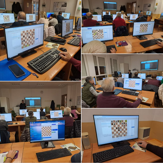 Ajedrez en la sala de informática