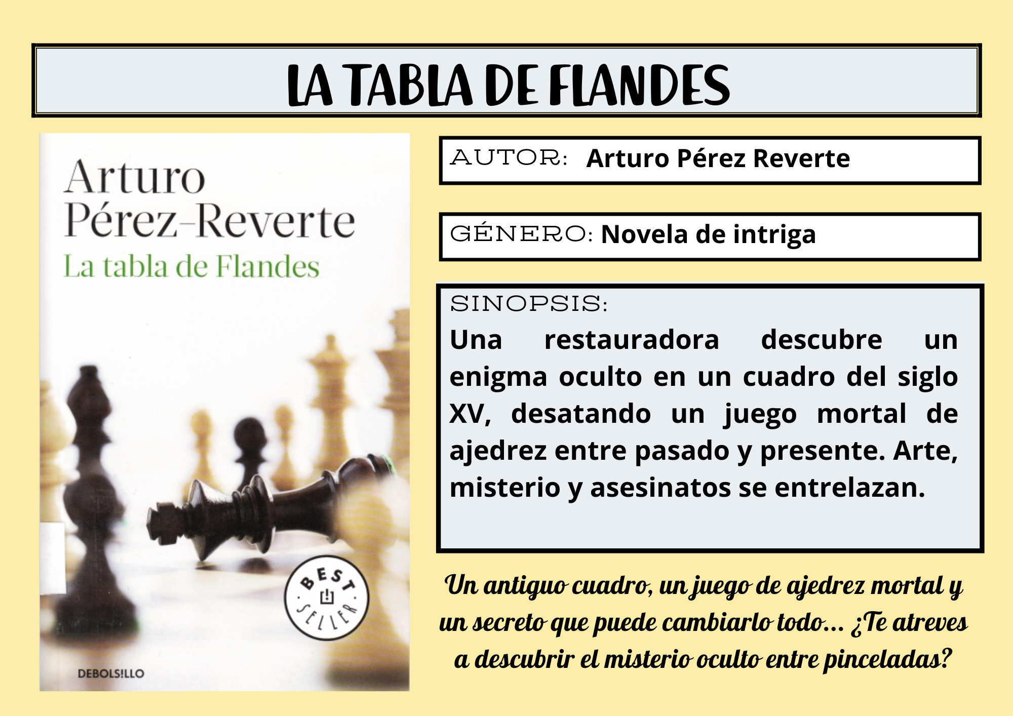 LA TABLA DE FLANDES - MARZO 2025