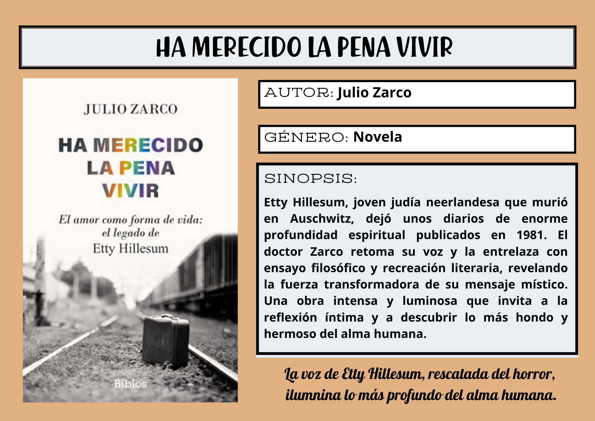 Ha merecido la pena vivir - MAYO 2026
