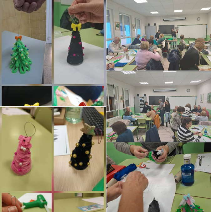 Manualidad árbol limpiapipas