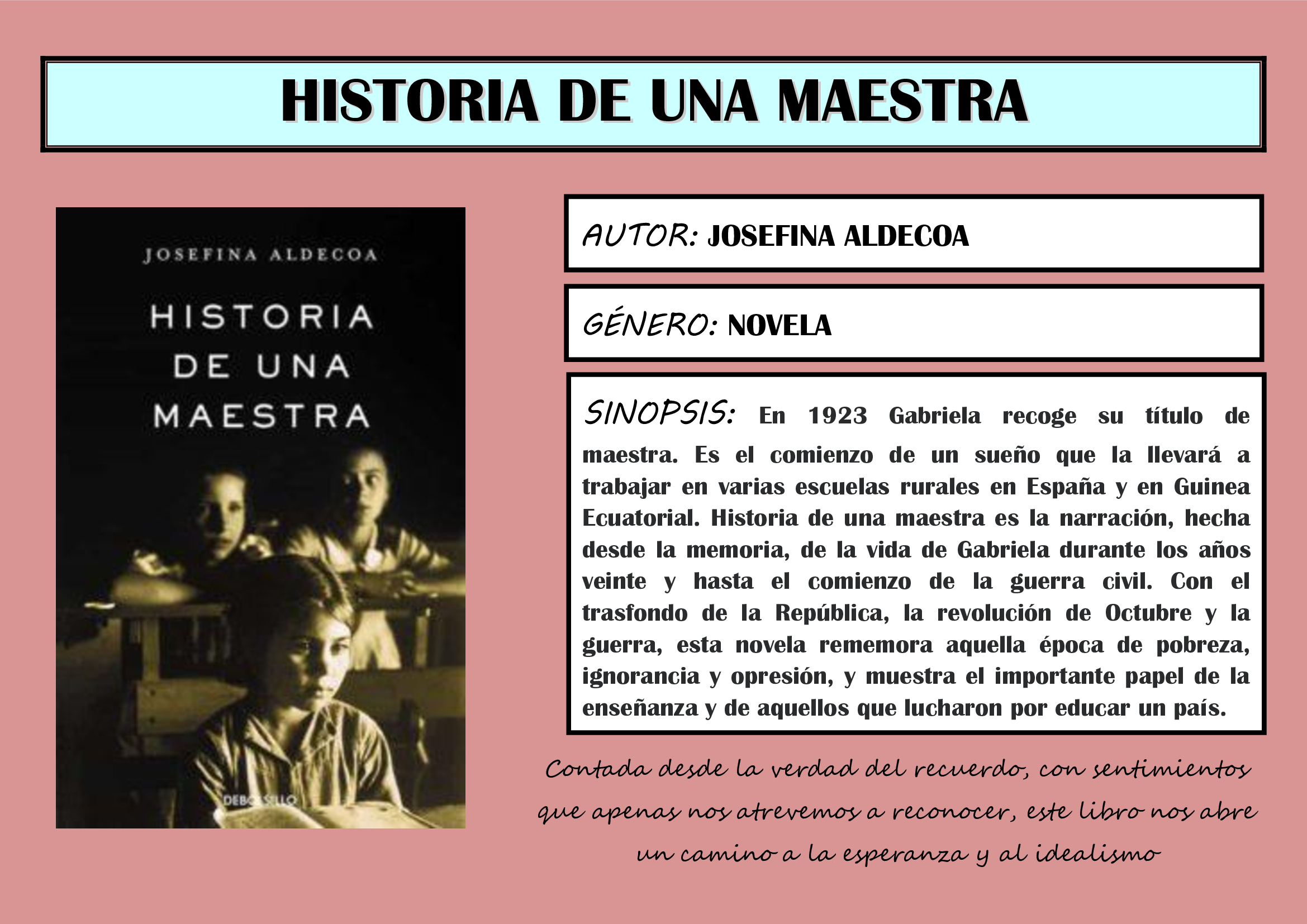 OCT2020 - HISTORIA DE UNA MAESTRA