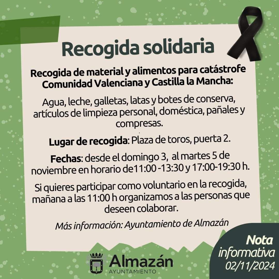 Recogida solidaria DANA