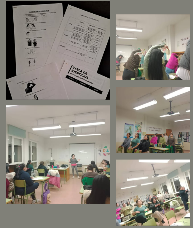 Sesión de Gerontogimnasia