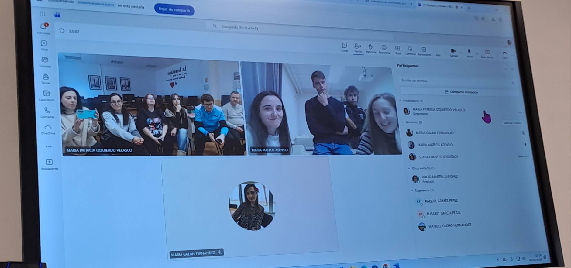 Videoconferencia con Béjar