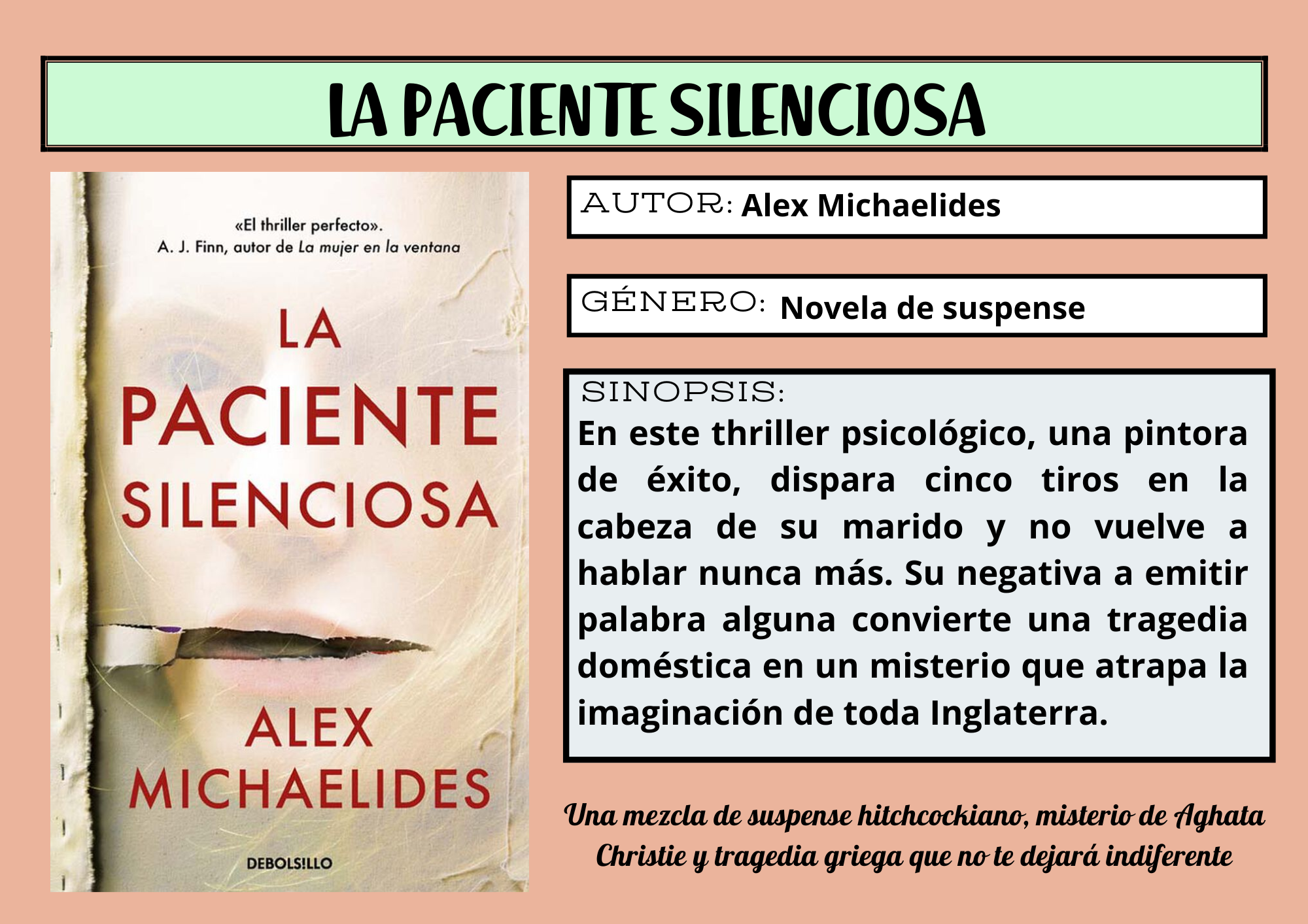 LA PACIENTE SILENCIOSA - JUNIO 2025