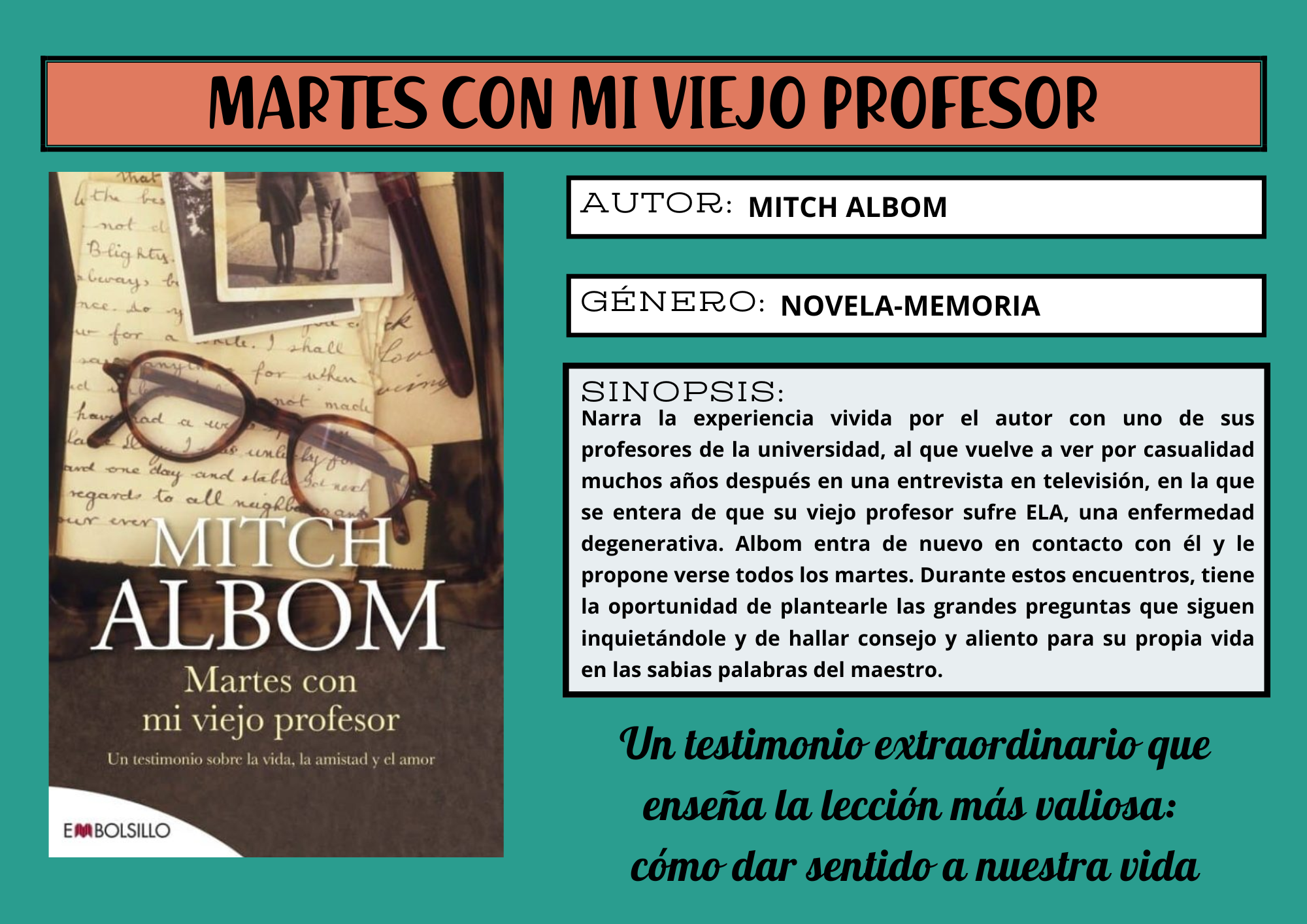 Octubre 2024 - MARTES CON MI VIEJO PROFESOR
